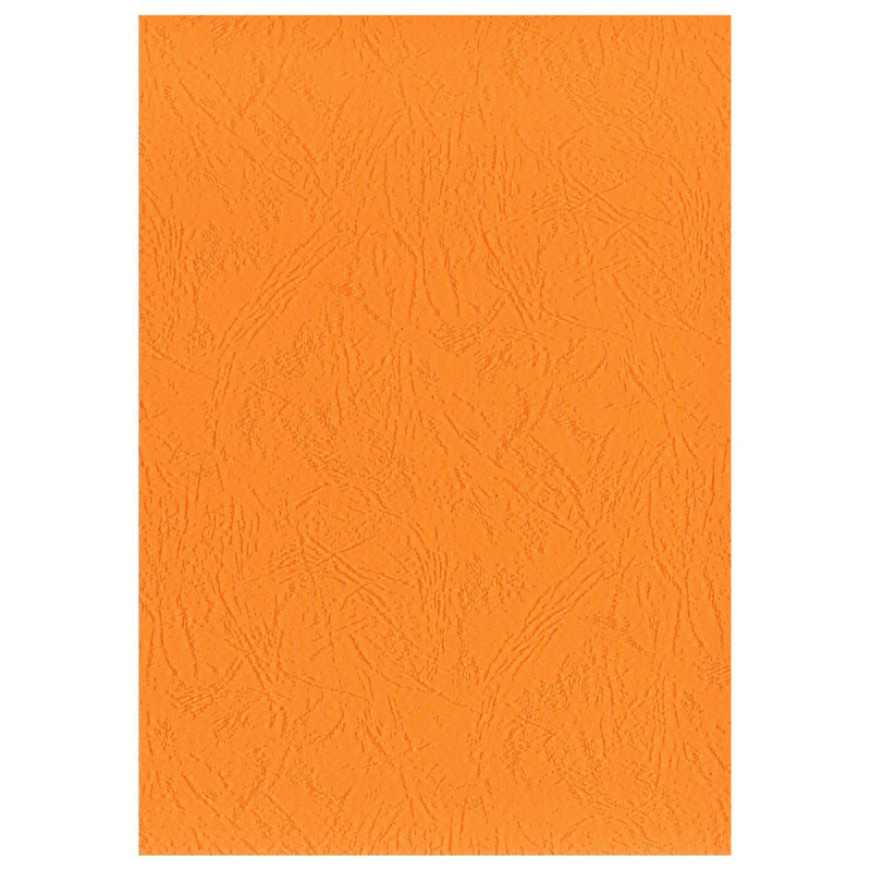 Обложкка для переплёта А3, картон, 230гр., "кожа" оранжевая — Абсолют