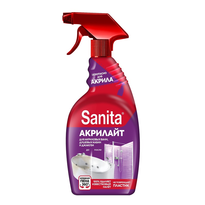Средство для сантехники "Sanita-спрей" 500мл., Акрилайт Антиналет