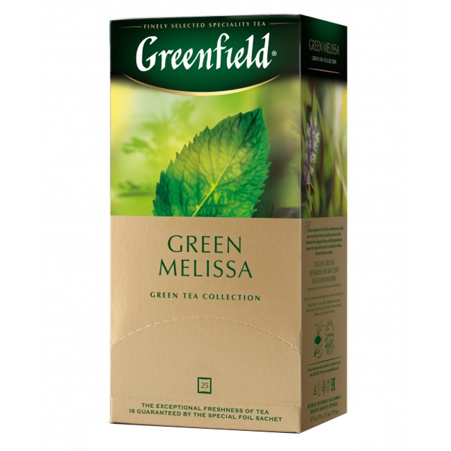 Зеленый чай Greenfield "Green Melissaa" 25 пакетиков  — Абсолют