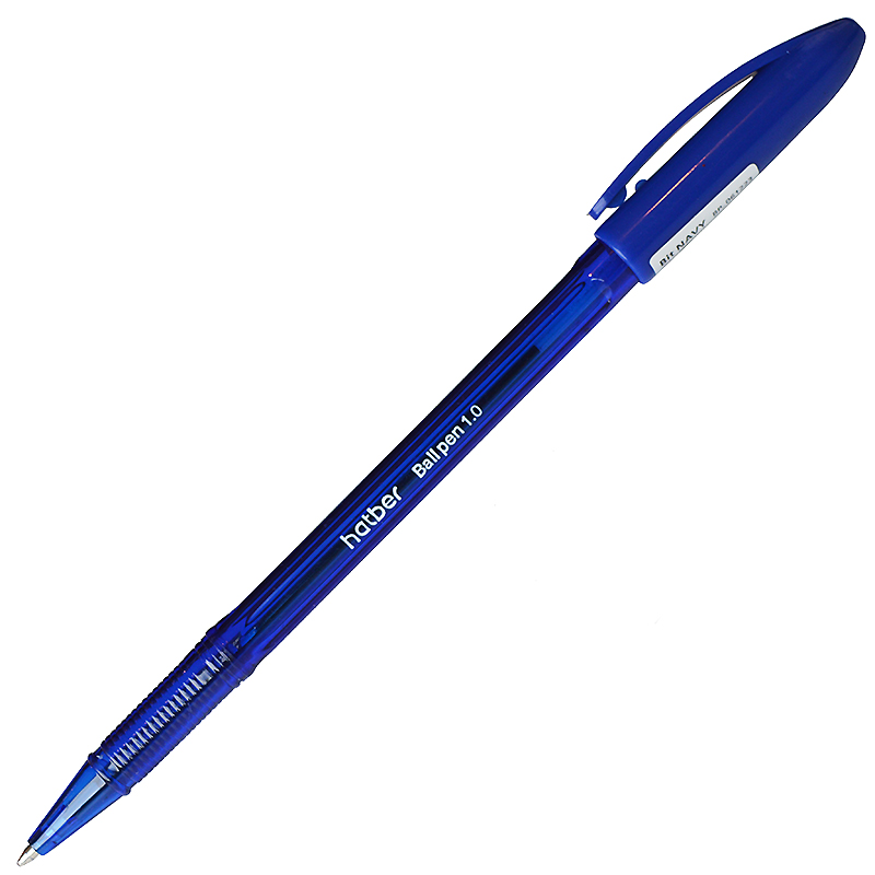 Ручка шар. син. 1,0мм Hatber Bit navy/24