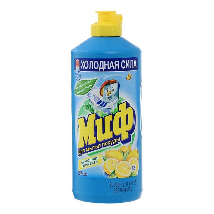 Средство для мытья посуды "Миф" Лимонная свежесть, 500 мл — Абсолют