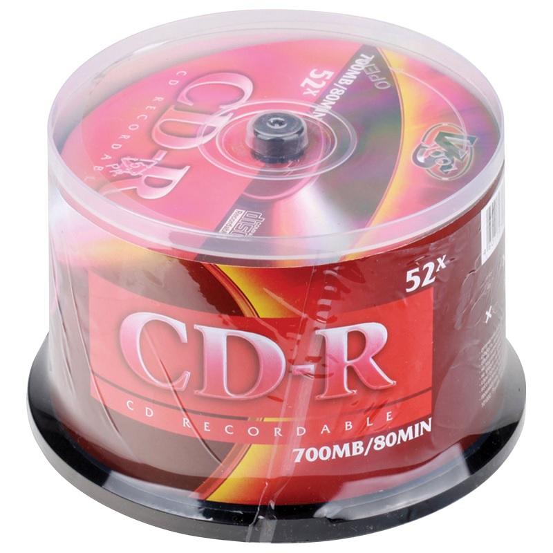 Диск CD-R Cake Box  50 шт 700MB (VS) 52x