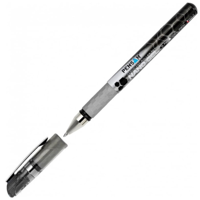 Ручка гелевая "Pensan Nano Gel", 0.7мм., черная — Абсолют