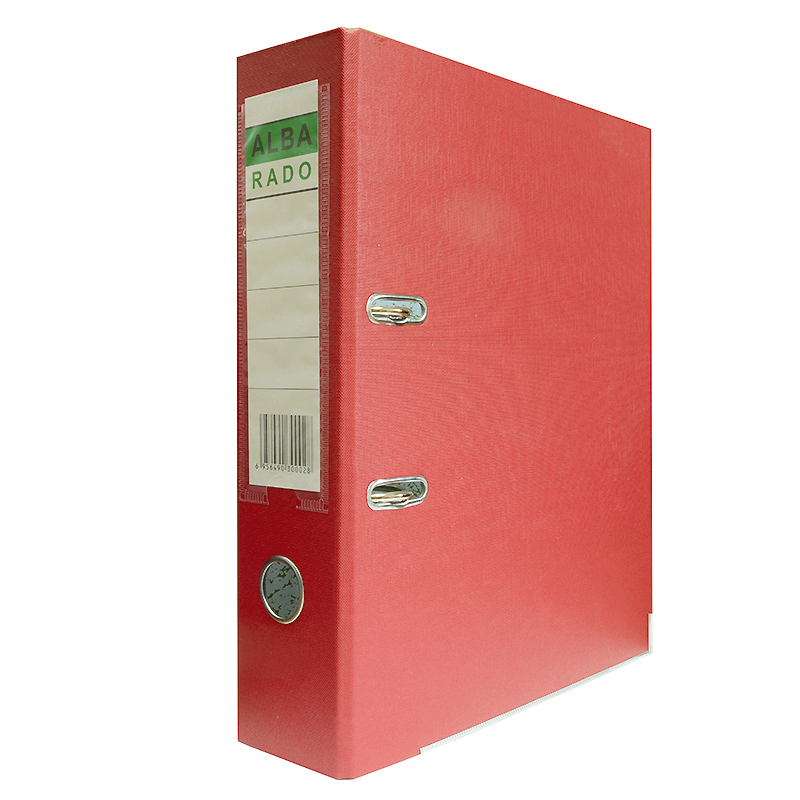 Папка-регистратор "ALBA RADO" 70мм., А4, PVC/бумага, красный — Абсолют