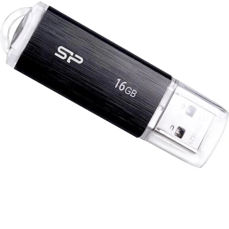 Память USB2.0 FlashDrive 16GB Silicon Power Ultima U02, черная