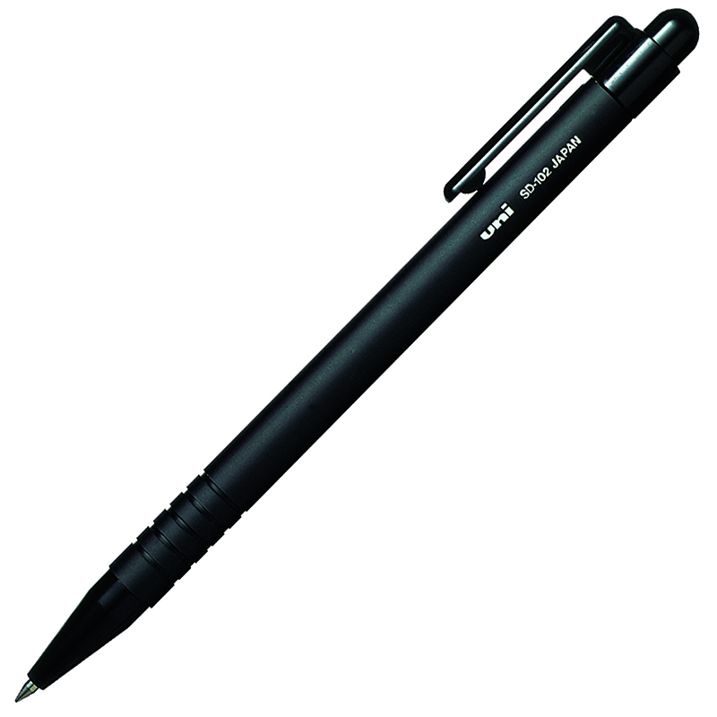 Ручка шариковая автоматическая "Uni-Ball SD-102",  0,7 мм, черная — Абсолют