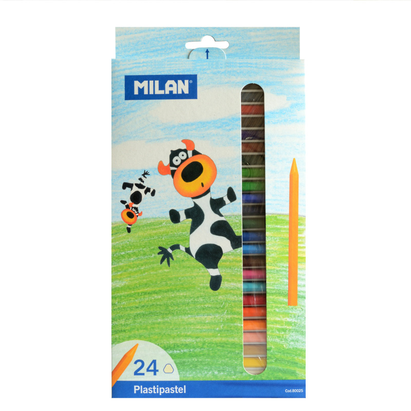 Мелки восковые  24шт. "Milan", карт.уп.