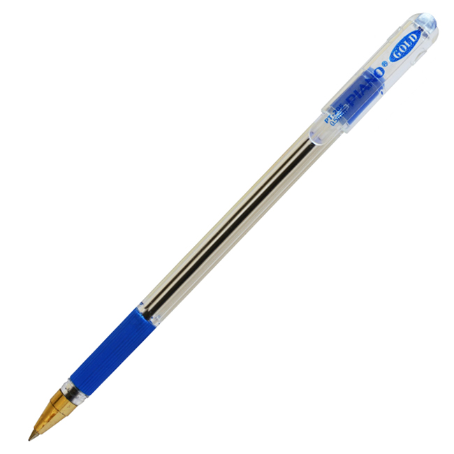 Ручка шариковая PIANO 0,5мм, резиновый держатель, синяя — Абсолют