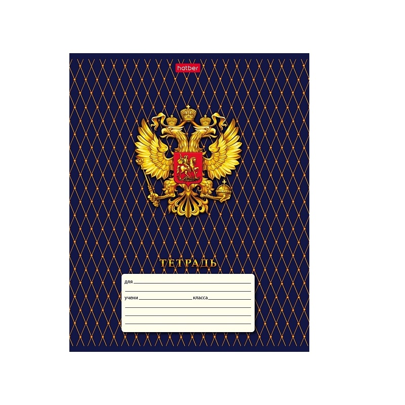 Тетрадь  А5  18л. кл. скоба  "Хатбер"Россия", скруглен.уголки, 5 диз.