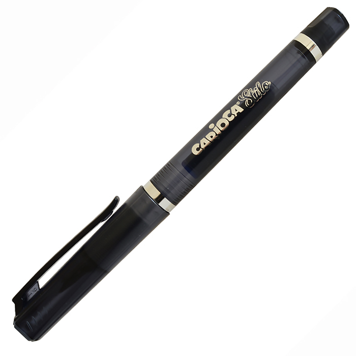 Ручка перьевая Carioca "Stilo", синяя , корпус черный — Абсолют