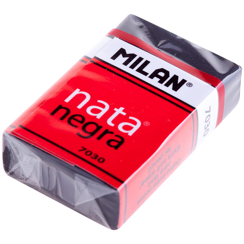 Ластик 39х24х10 Milan, синтетич. каучук, прямоуг., черн./ Ластик 39х24х10 Milan, синтетич. каучук, прямоуг., черн./