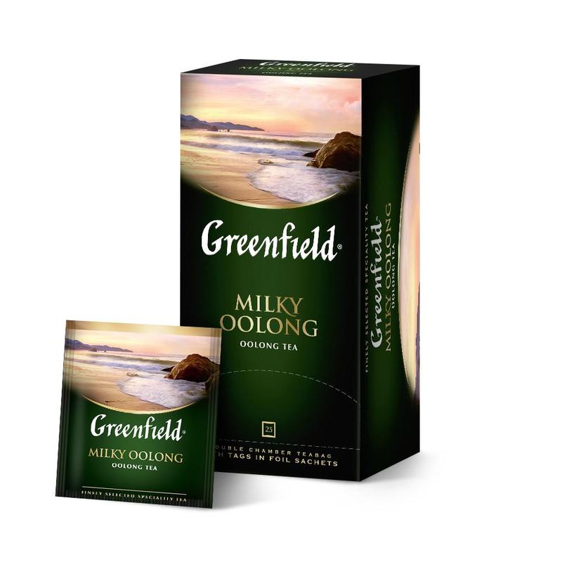 Чай 25 пак. Гринфилд Milky Oolong 2.0г., зеленый/10 Чай 25 пак. Гринфилд Milky Oolong 2.0г., зеленый/10