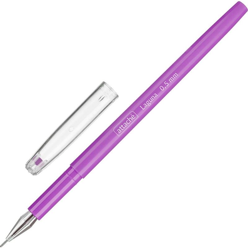 Ручка гелевая "Attache Laguna", 0.5мм., фиолетовая — Абсолют