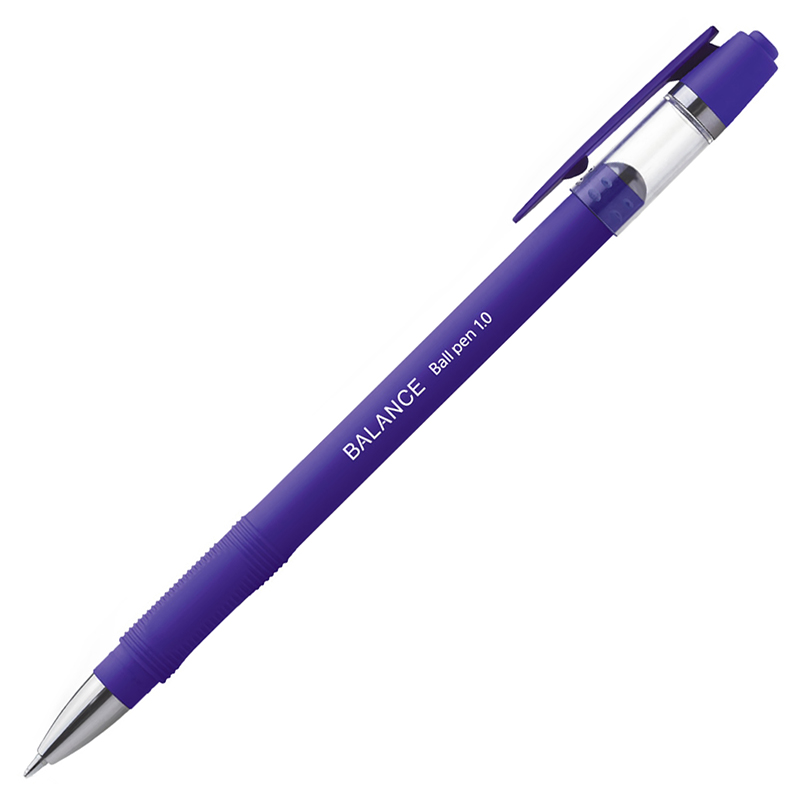 Ручка шариковая Hatber "Balance", 1.0мм., фиолетовая — Абсолют