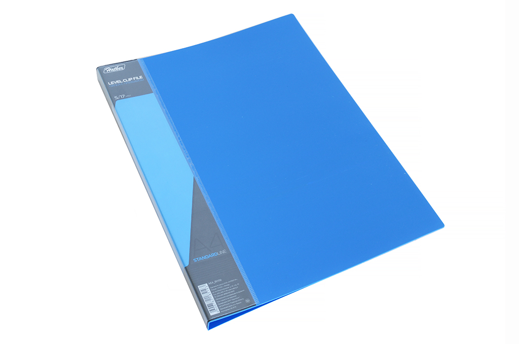 Папка с боковым зажимом Хатбер "Standard", синяя — Абсолют