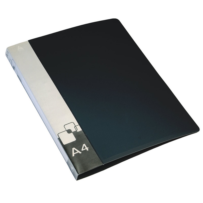 Папка 2 кольца 40мм. "Бюрократ", черная/20