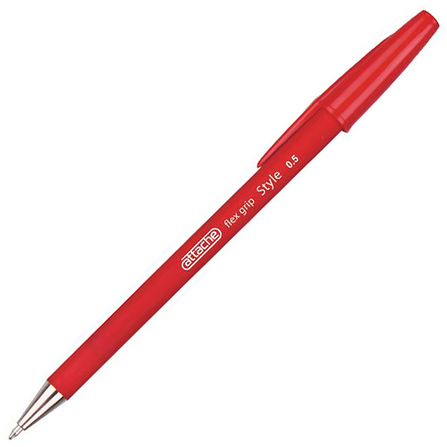 Ручка шариковая  Attache "Style",  0,5мм., красная. — Абсолют