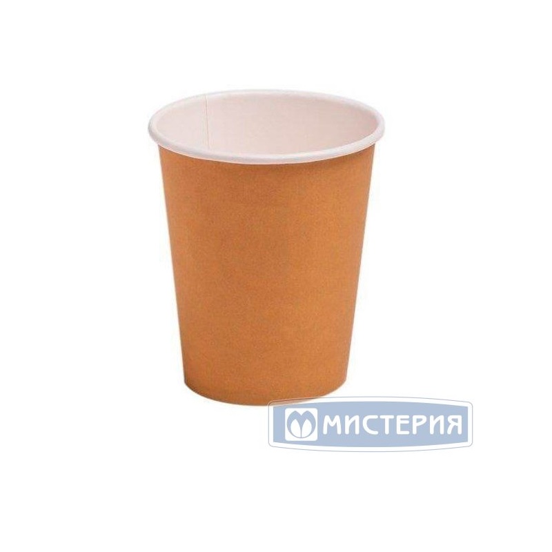М/Стакан бумажный (0,25) (50шт.) КРАФТ-БЕЛЫЙ