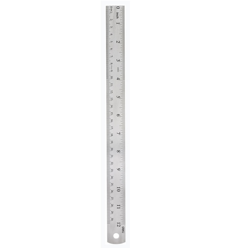 Линейка металическая 30 см Deli Essential, ассорти