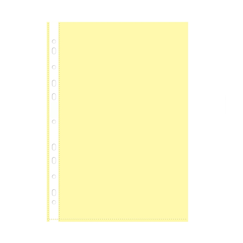 Файл-вкладыш "Бюрократ", 50 листов, A4+, 0,03 мм, желтый — Абсолют