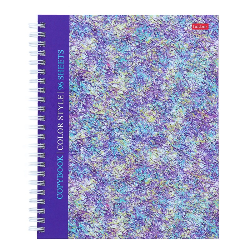 Тетрадь А5 "Хатбер Color book", 96л., спираль, клетка — Абсолют