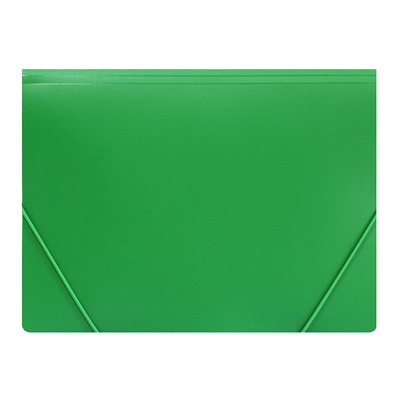 Папка-конверт на резинке, A4, 10 мм, зеленая — Абсолют