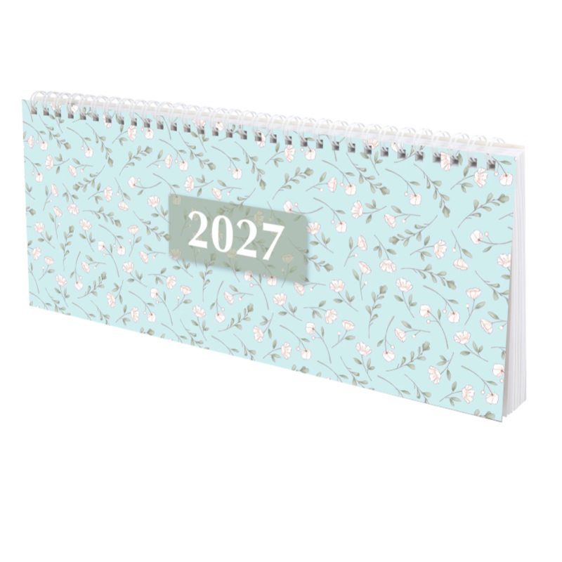 2027/Планинг STAFF "Паттерн", 285х112мм, гребень, картон.обложка, 64л.