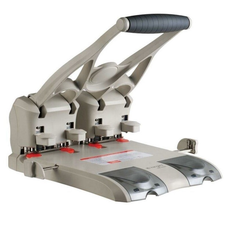 Дырокол на 150л. Kangaro, на 4 отв, метал., бежевый