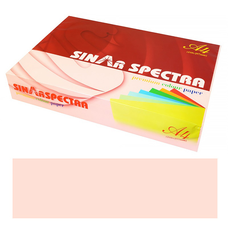 Бумага цветная  APP "SINAR SPECTRA", A4, светло-розовая (ROSE) — Абсолют