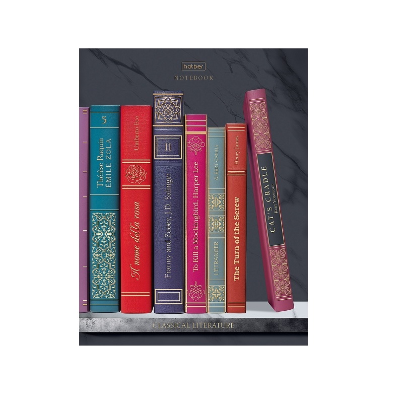 Бизнес-блокнот  А5 080л. тв.пер. "Золотые страницы",блок 5 цв./3D фольга