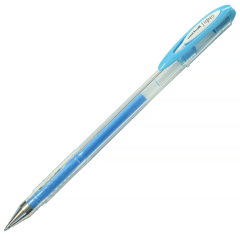 Ручка гелевая "Uni-Ball Signo" 0,7 мм., цвет - голубой, пастель — Абсолют