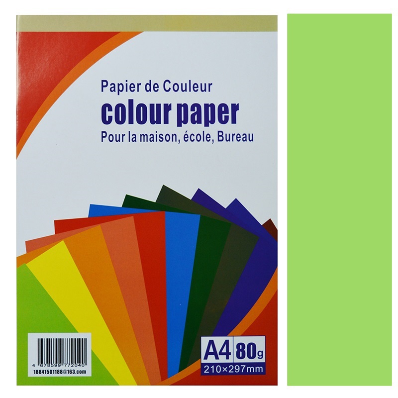 Бумага "Color Paper" А4, 80 г. светло-зеленый — Абсолют
