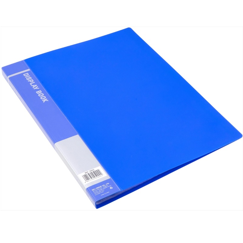 Папка с мультиф. 20 л. "Deli" (0,6мм), синяя