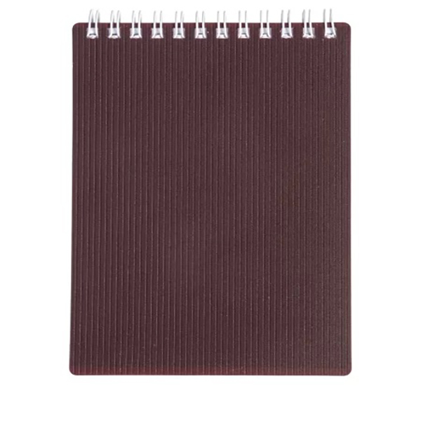 Блокнот  А5 080 л., спираль, Velvet, пласт.обл., бордо