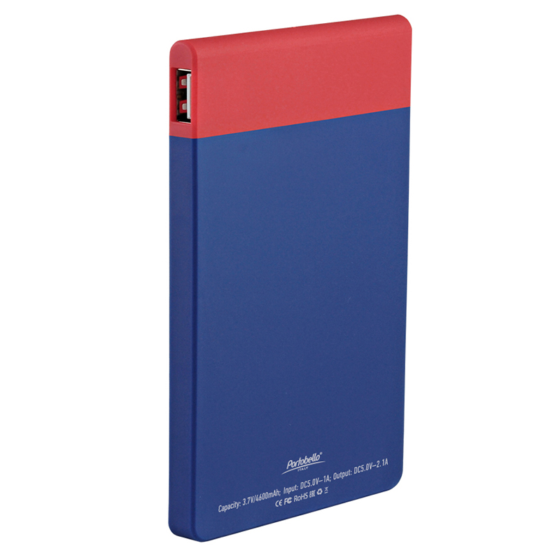 Внешний аккумулятор Aurora PB 4600 mAh, син/красн.