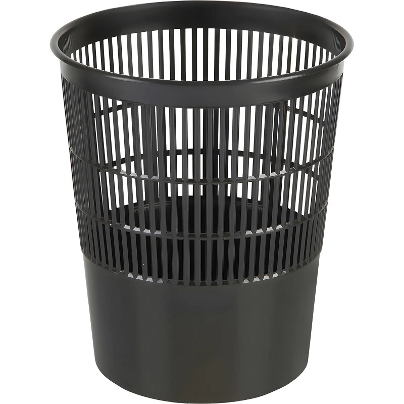 Корзина д/бумаг 14л. сет. Luscan черная, пласт.