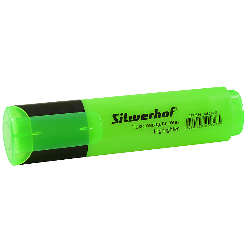 Текст.-маркер Silwerhof Blaze, 1-5мм, зеленый/12