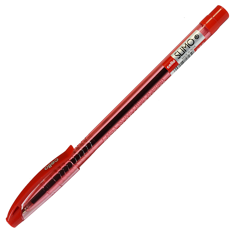 Ручка шариковая Cello "Slimo", 1мм, красная — Абсолют