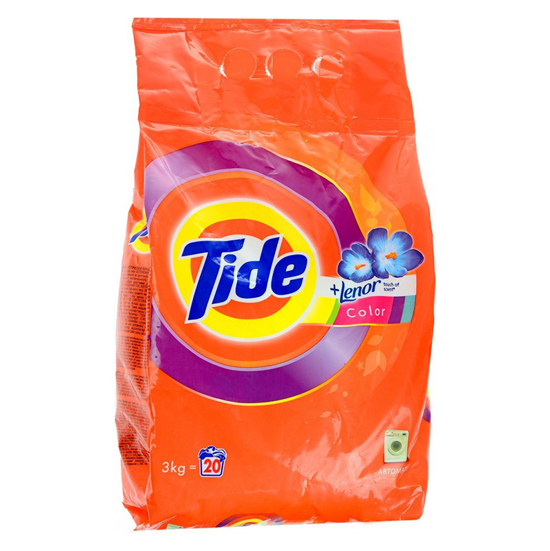 Порошок стиральный  "TIDE" Color, автомат, 3кг., в ассортименте — Абсолют