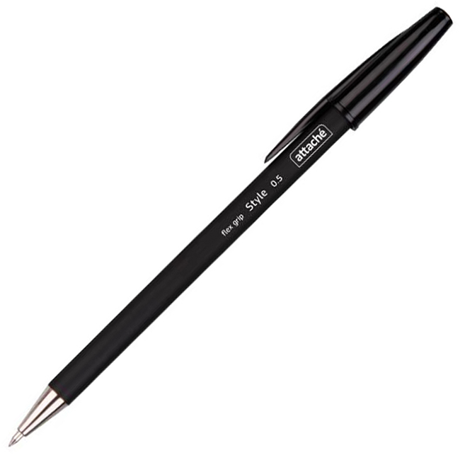 Ручка шариковая  Attache "Style",  0,5мм., черная — Абсолют