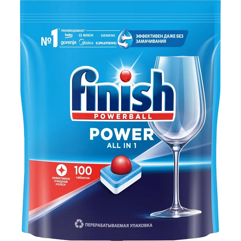/М Для посудом. машин таблетки Finish Power power (100шт.)