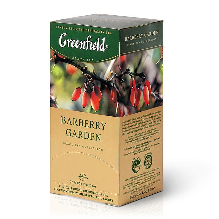 Чай Greenfield "Barberry Garden" черный+барбарис — Абсолют