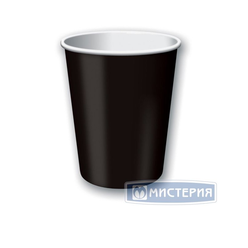 М/Стакан бумажный (0,25) (50шт.) ЧЕРНЫЙ