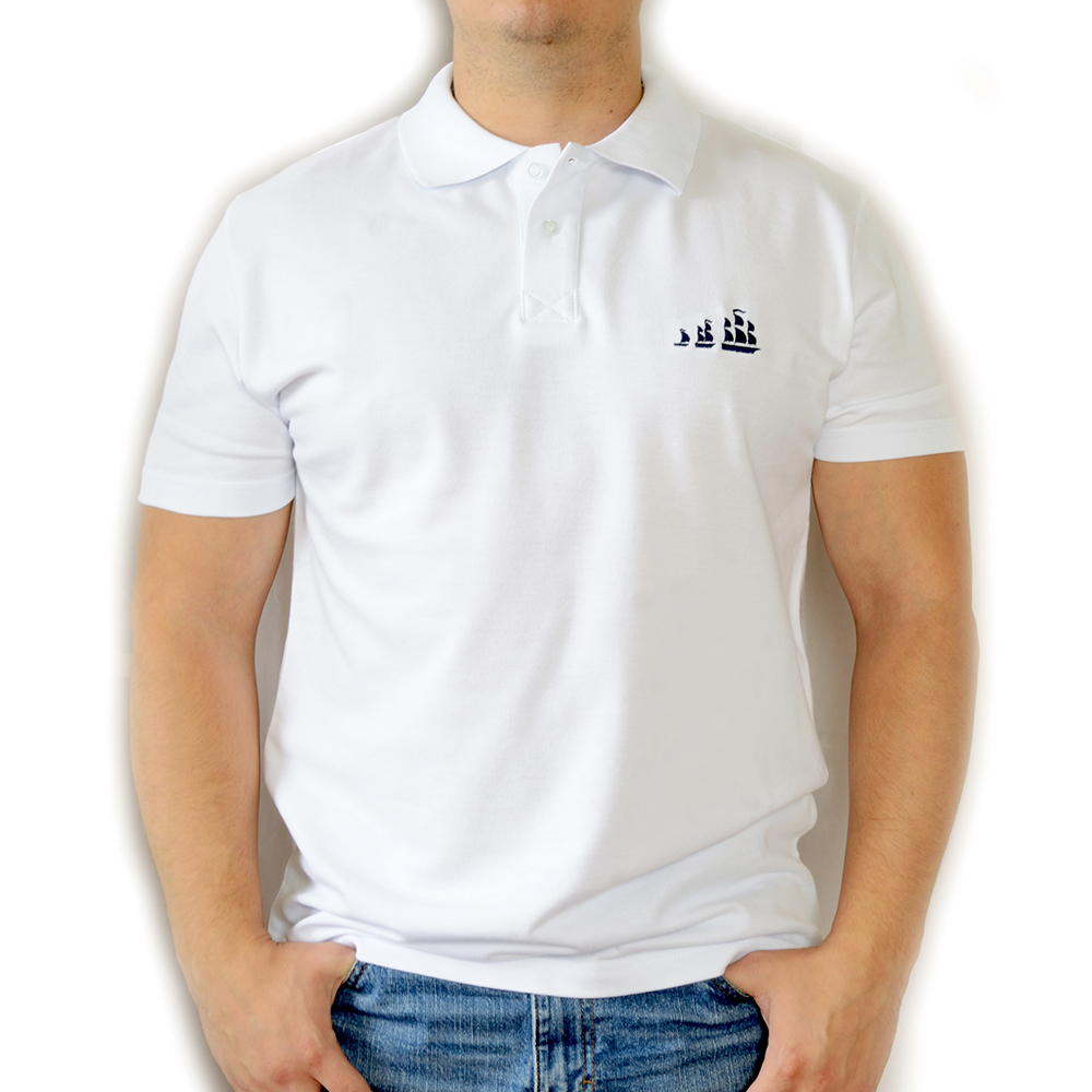 Рубашка поло с вышивкой "Кораблики" арт. 04U — Абсолют