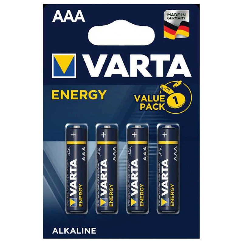 Эл.пит. ААА/(alkaline) VARTA ENERGY, блистер  4 шт./40