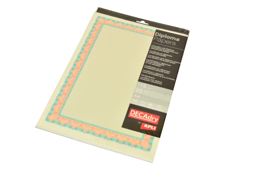 Бумага Decadry PC Paper Certific "Ракушка", оранжевая, 25 листов — Абсолют