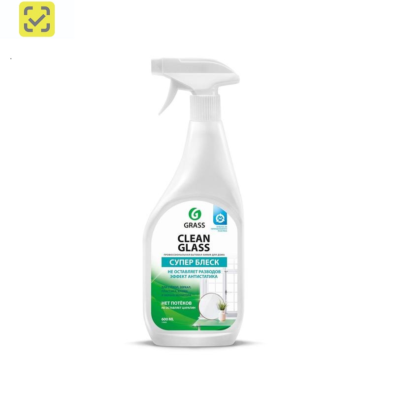 Средство для стекол Grass "Clean Glass" 600мл., антист.эффект, нейтральн., курок