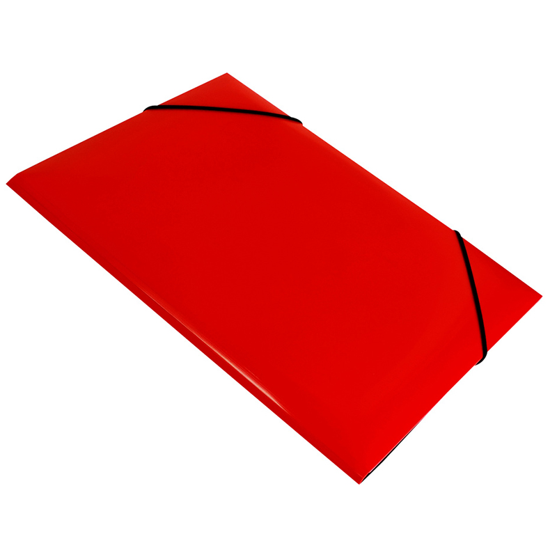 Папка на резинке Бюрократ "DeLuxe" A4, цвет - красный — Абсолют