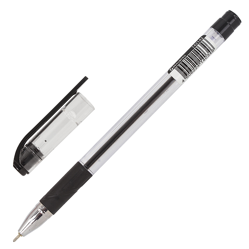 Ручка шариковая "Brauberg Max-Oil", 0.7мм., грип, черная — Абсолют