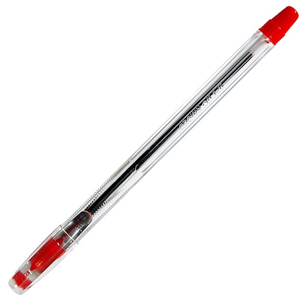 Ручка шариковая "CROWN OJ-500",  0,7 мм, красная — Абсолют